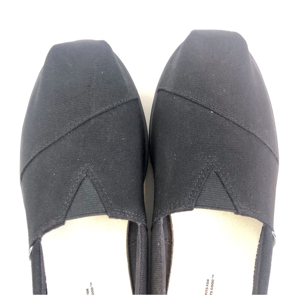 Toms Black Alp Midform Canvas Shoes - Picture 11 of 16